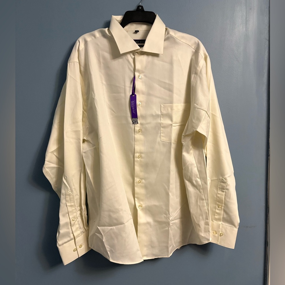 Geoffrey Beene Light Yellow Dress Shirt